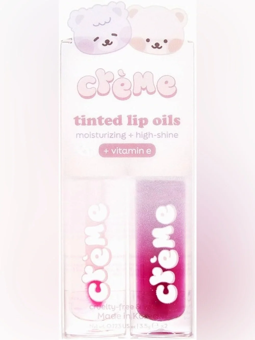 The Crème Shop, Tinted Lip Oils Duo, Strawberry, NWT